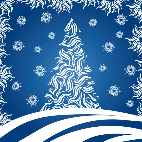 Arbre de Noël (illustration ) — Image vectorielle