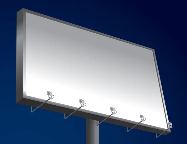 Nacht billboard — Stockvector