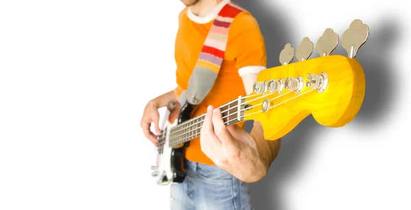 Guitarrista Bass — Foto de Stock