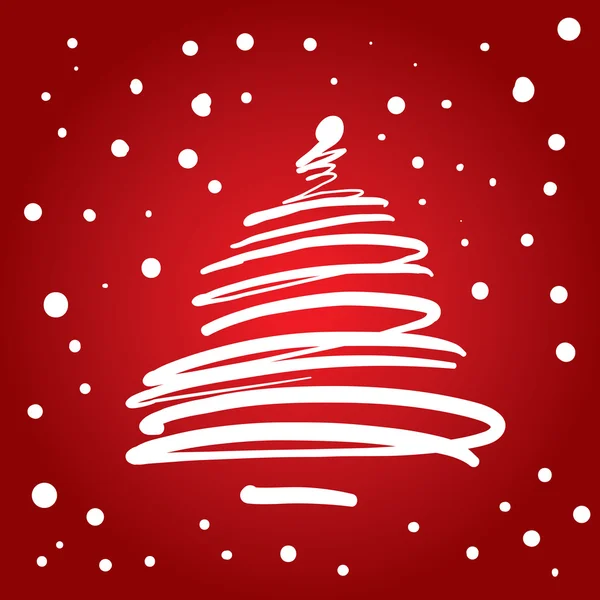 Χριστουγεννιάτικο δέντρο (εικονογράφηση) — Διανυσματικό Αρχείο