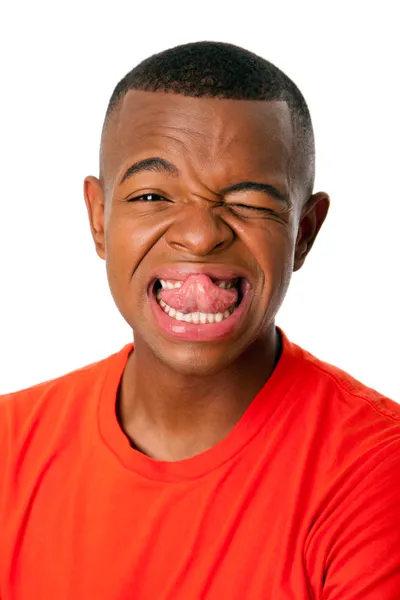 Funny facial expression — Stock Photo, Image