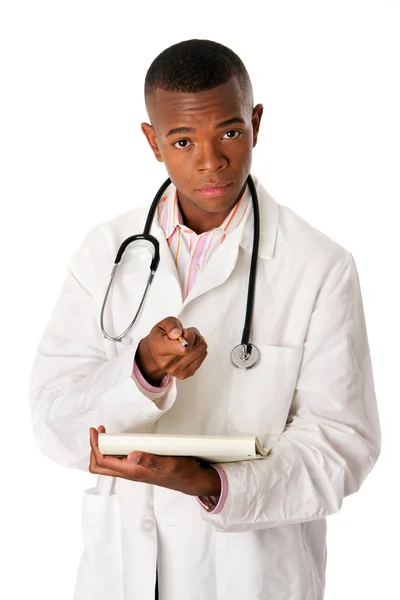 Médico con historia clínica — Foto de Stock