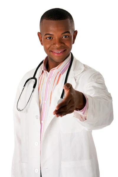 Doctor listo para darse la mano — Foto de Stock