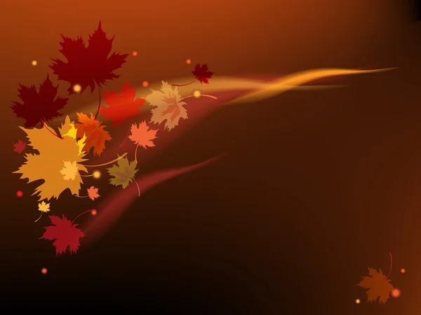 Brown autumn background — Stock Vector
