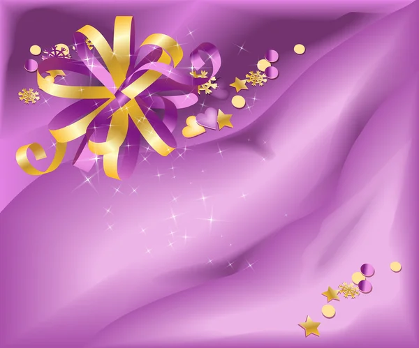 Arc et tissu violet — Image vectorielle