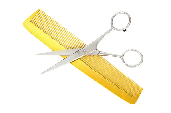 Kadeřnické nůžky — Stock fotografie
