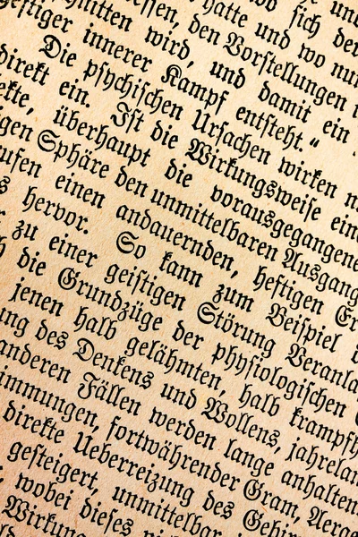 Ancien texte de médecine allemande 1900 — Photo