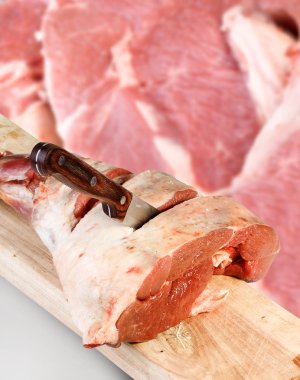 Meat in foodstore clipart