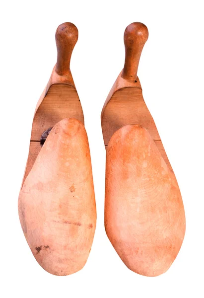 Sedye tahta ayakkabı retro — Stok fotoğraf