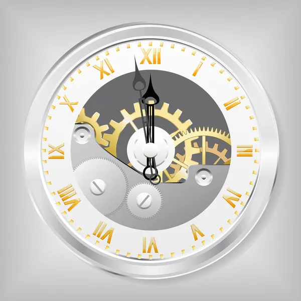 Scheletro dell'orologio . — Vettoriale Stock