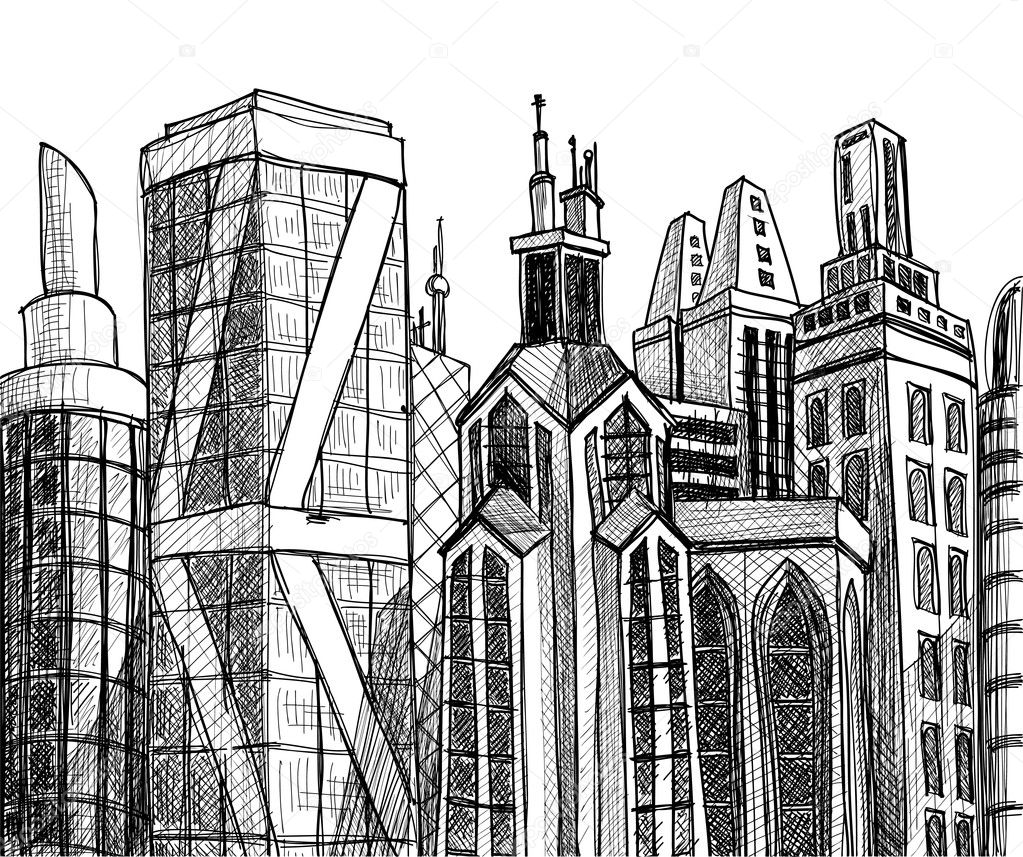 Urban vector buildings