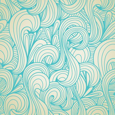 Retro swirls seamless pattern clipart