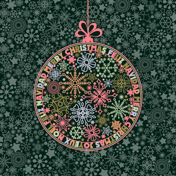 Bola de Navidad — Archivo Imágenes Vectoriales