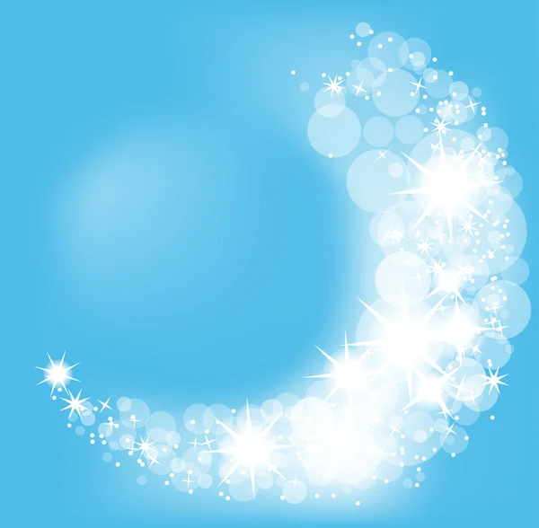 Різдвяний векторний фон, світловий промінь сніжинки — стоковий вектор