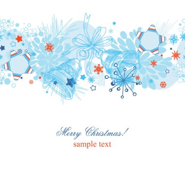Christmas pattern over white clipart