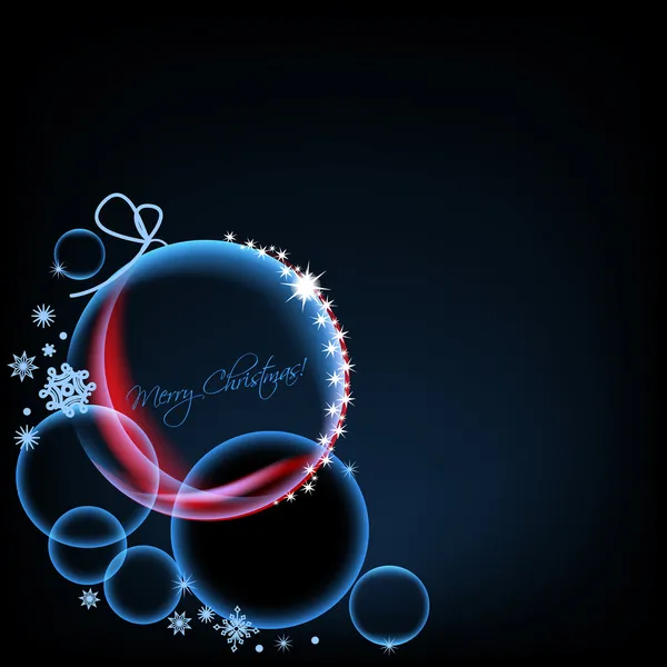 Élégant fond de Noël noir — Image vectorielle