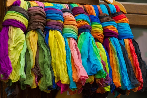 Färgglad textil palett. konsten att färger. — Stockfoto