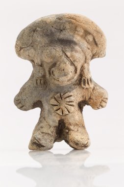 Ancient Tolita Culture Amulet Isolated