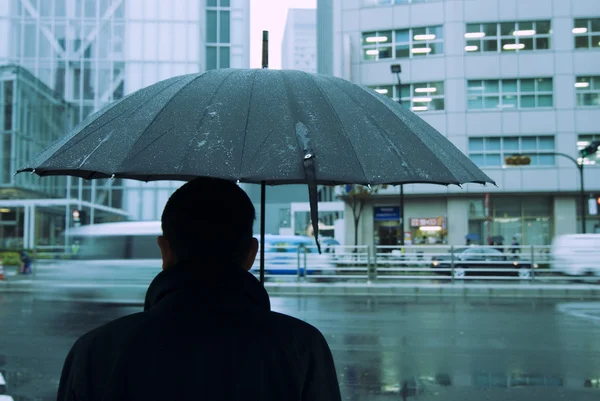 stock image Rain in city