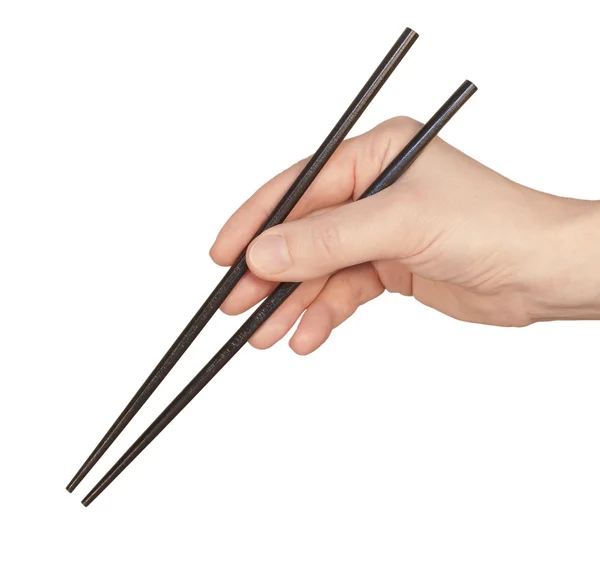 Χέρι με chopsticks — Φωτογραφία Αρχείου