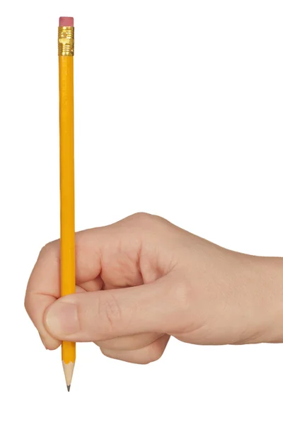 Рука с карандашом — стоковое фото