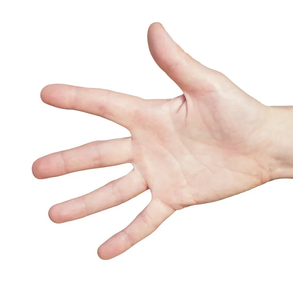 Mulher sinal de mão — Fotografia de Stock