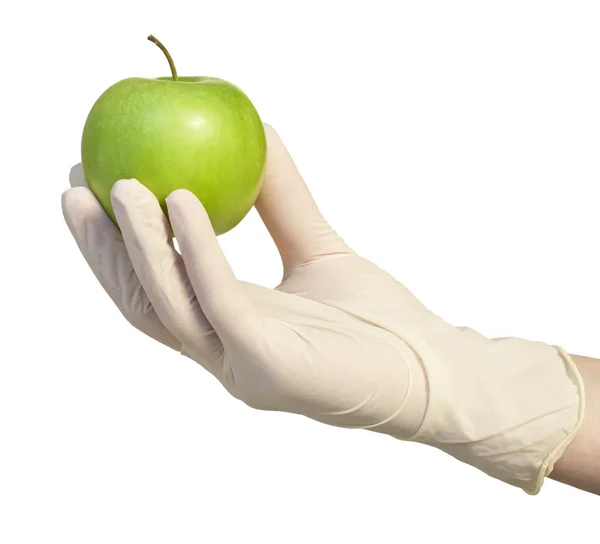Hand met apple — Stockfoto
