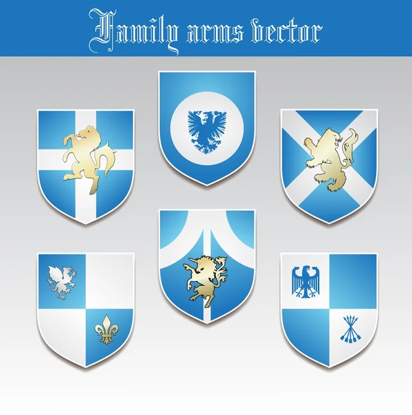 Family arms vector — Stock Vector