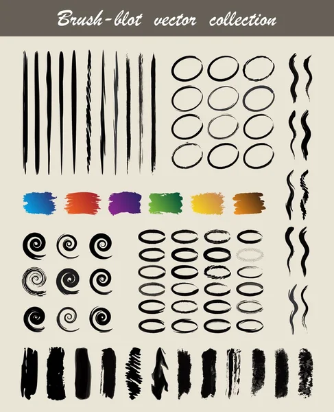 Pinceau blot — Image vectorielle