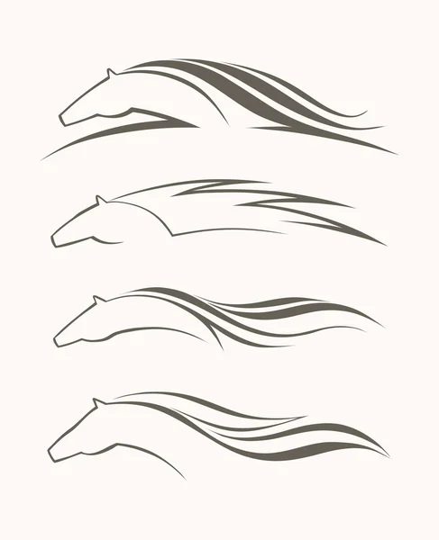 Vettore simbolo cavallo Vettoriale Stock