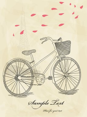 Hand drawn bicycle clipart