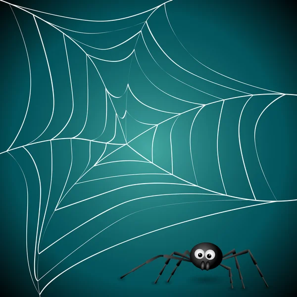 stock vector Spider net