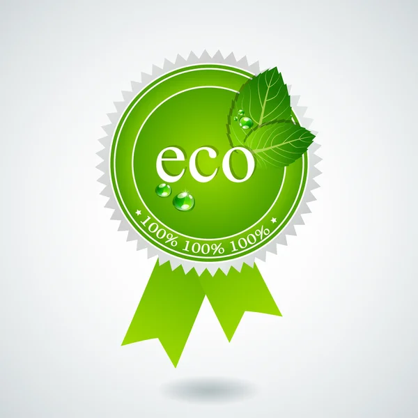 Medalla ecológica — Vector de stock