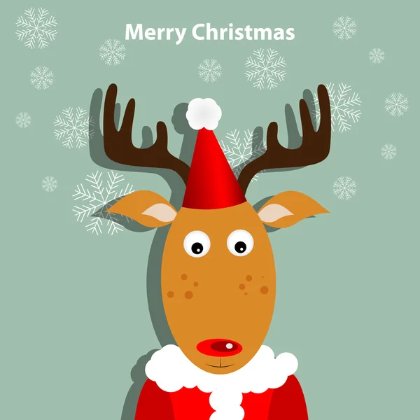 圣诞鹿 — 图库矢量图片