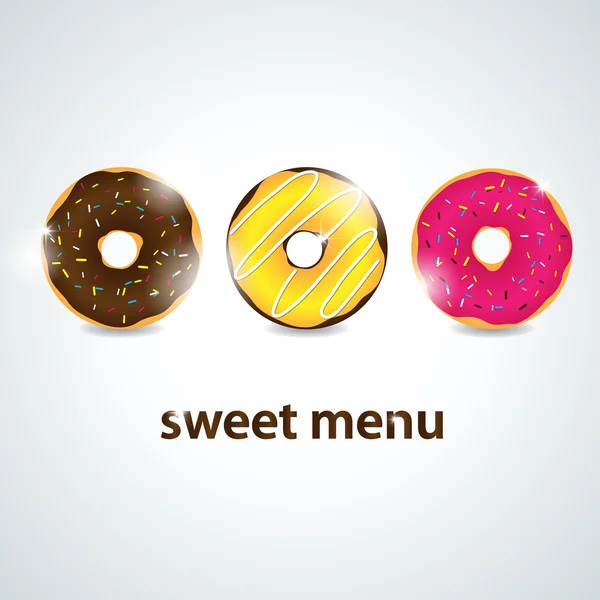 甜甜圈 — 图库矢量图片