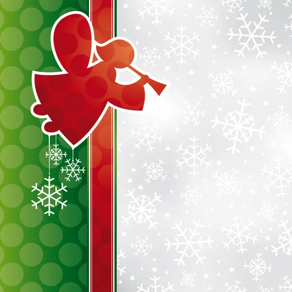 Carte de Noël avec Ange — Image vectorielle