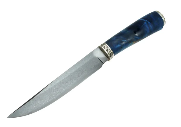 Lovecký nůž na bílém pozadí — Stock fotografie