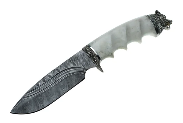 Μαχαίρι σε λευκό φόντο — Φωτογραφία Αρχείου