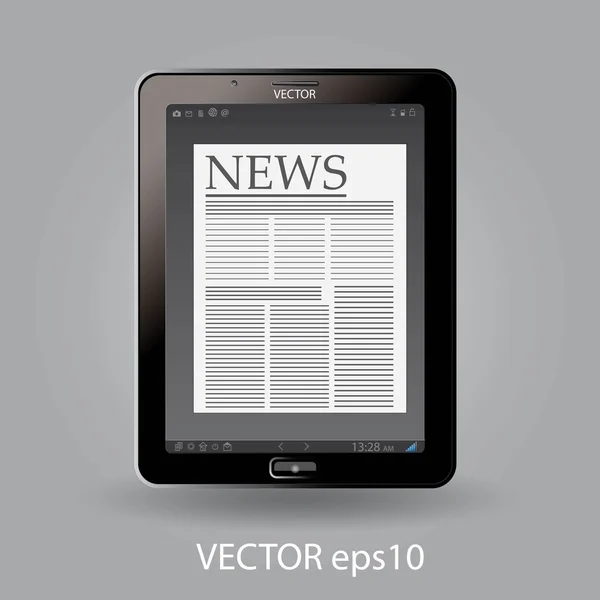 Touchscreen tablet — Stockvector