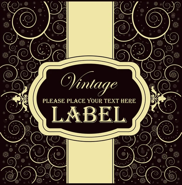 Vintage Etiketi — Stok Vektör