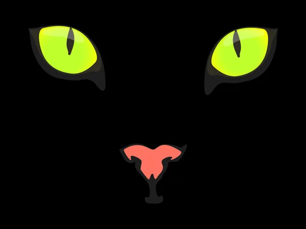 Gatto nero — Vettoriale Stock