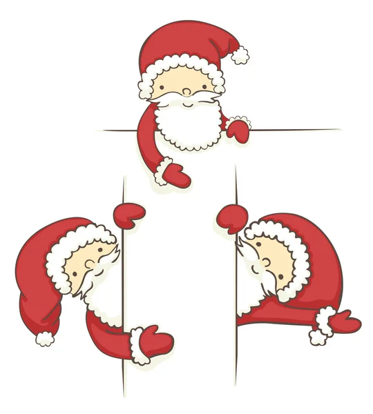 Bannières Père Noël — Image vectorielle