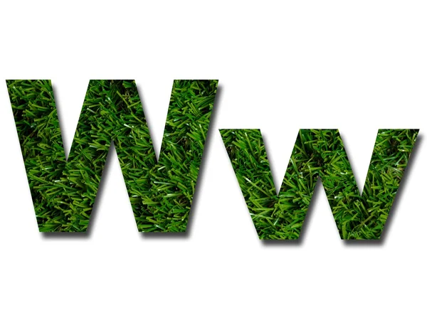 Grass Letters — Stock Photo, Image