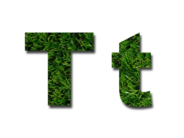 Grass Letters — Stock Photo, Image
