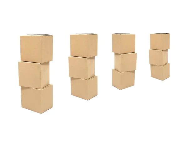 Karton dobozok — Stock Fotó