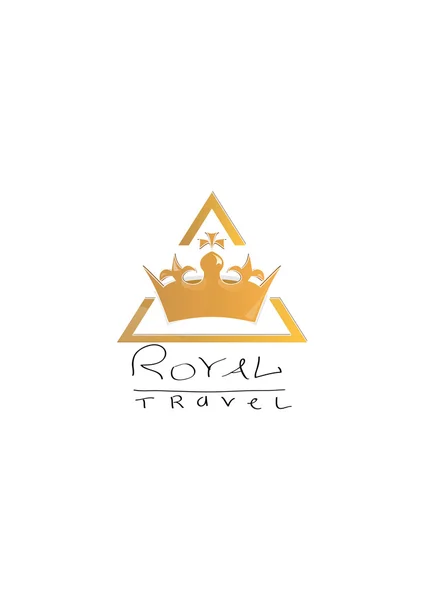 Logo Kraliyet seyahat — Stok Vektör