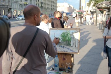 Street artist clipart