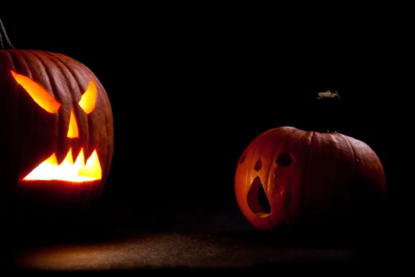 Halloween menakutkan wajah labu jack 'olantern — Stok Foto