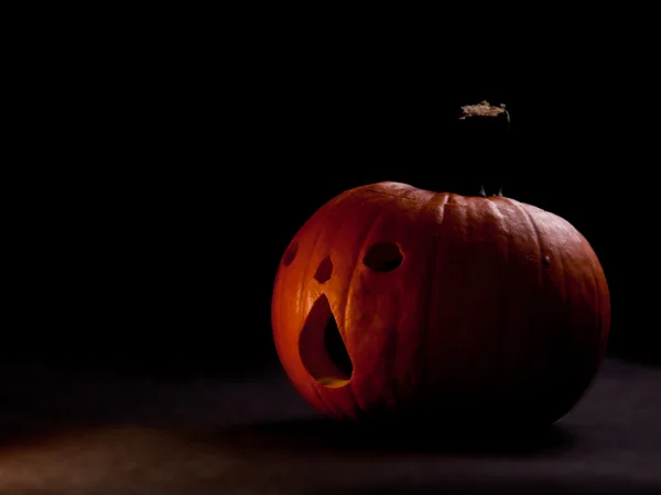 Halloween assustador Jack 'o' lanterna rostos de abóbora — Fotografia de Stock
