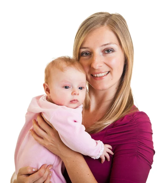 Bebé niña en los brazos de los padres —  Fotos de Stock